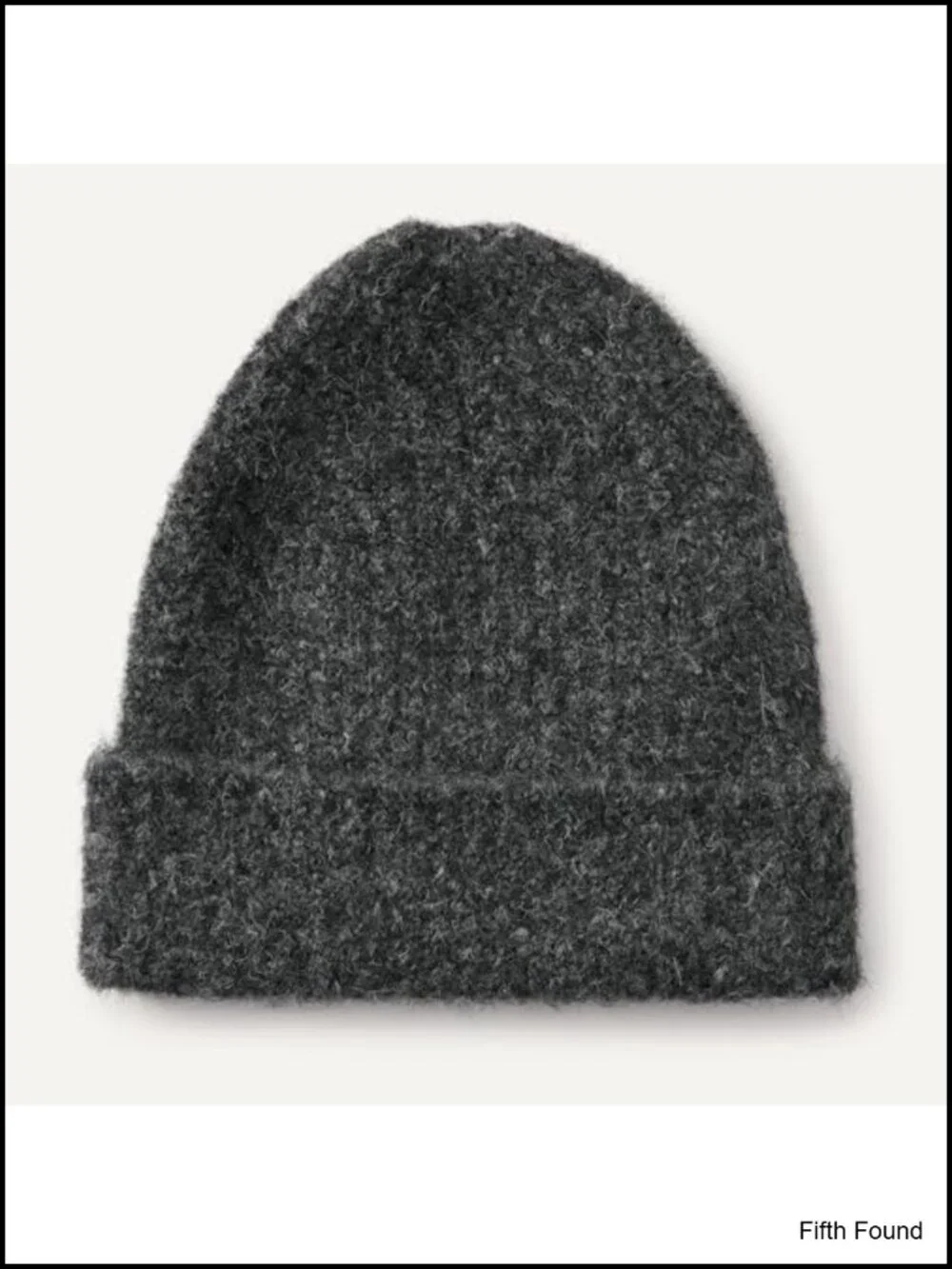 Faux Mohair Beanie Scarf Set Ribbed Knit Winter Hat Women Men